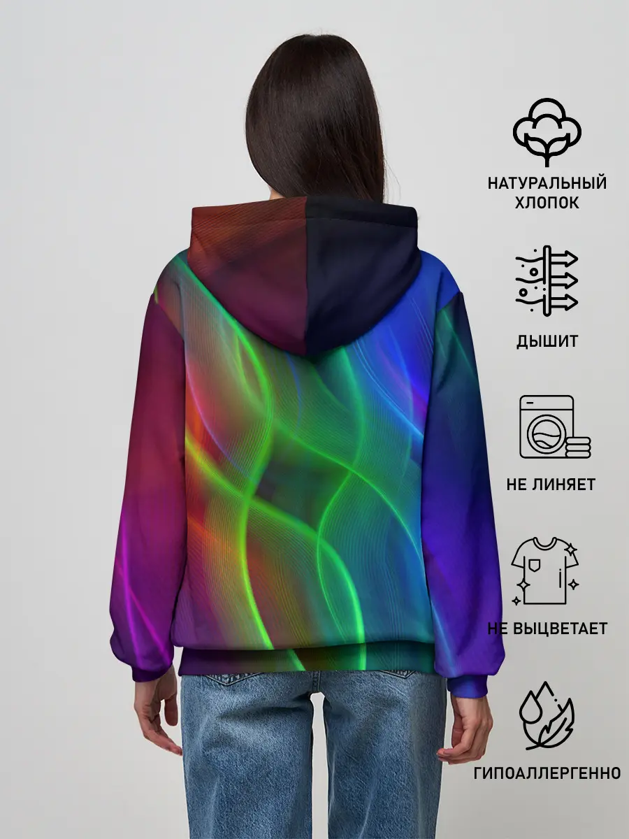 Женское худи / НЕОНОВАЯ АБСТРАКЦИЯ