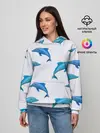 Женское худи / Рай для дельфина