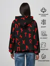 Женское худи / КРАСНЫЕ РУНЫ