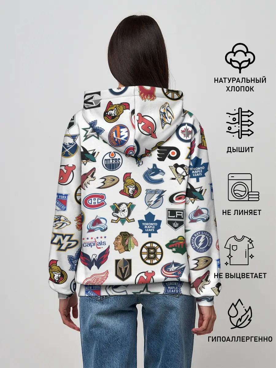 Женское худи / Логотипы НХЛ