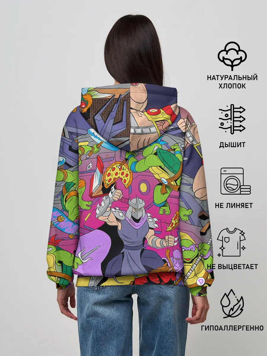 Женское худи / ЧЕРЕПАШКИ