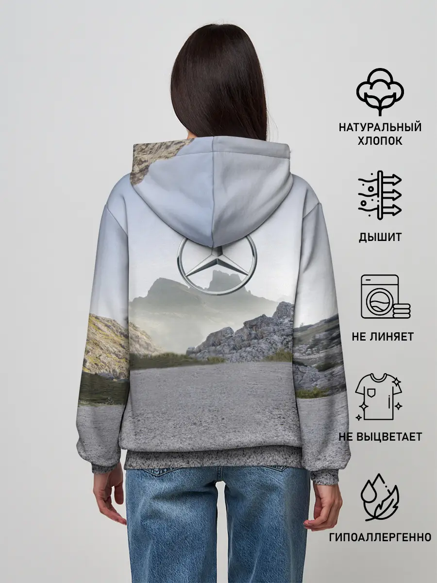 Женское худи / Mercedes V8 Biturbo