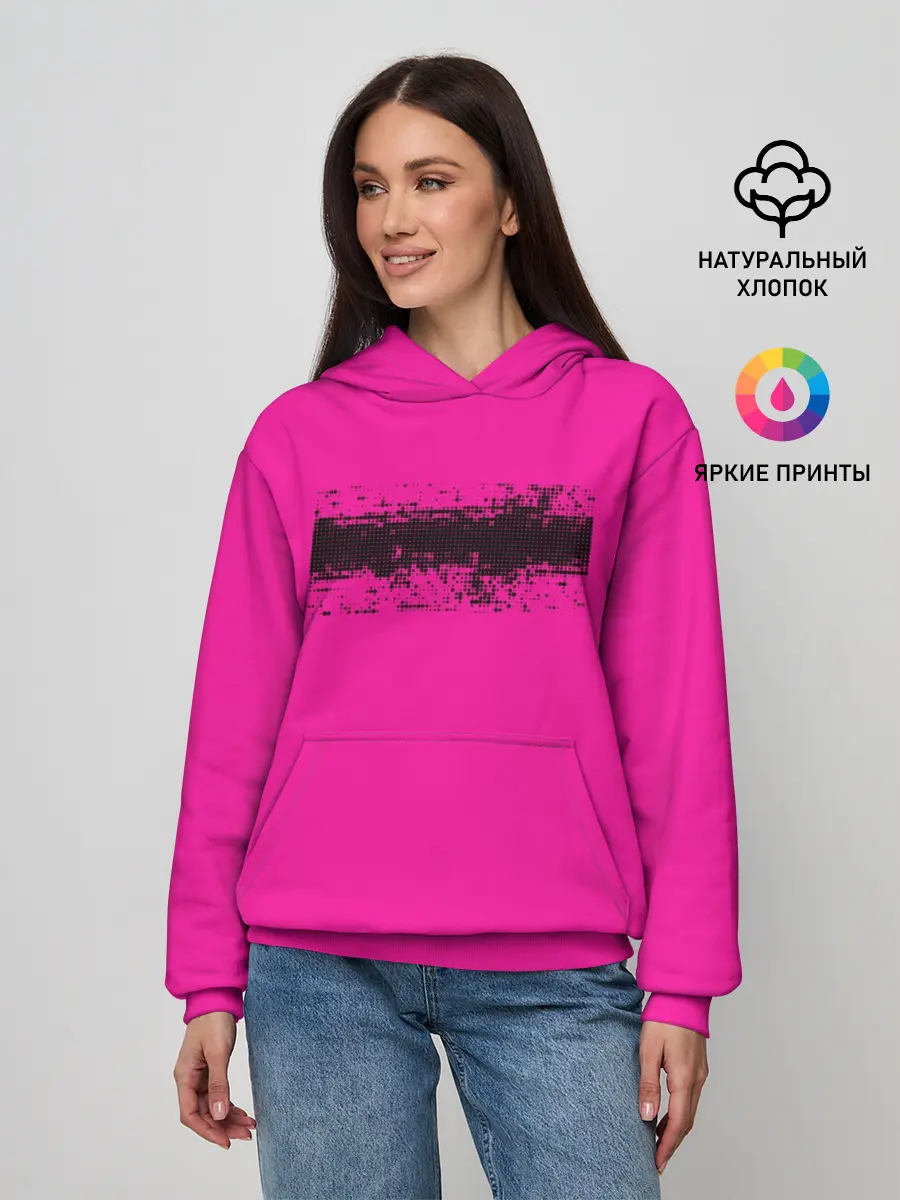 Женское худи / Гранж розовый
