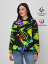 Женское худи / Кислотное Граффити