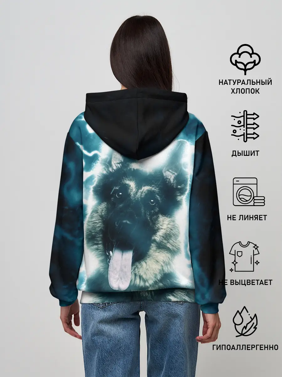 Женское худи / Немецкая овчарка