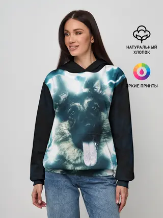 Женское худи / Немецкая овчарка