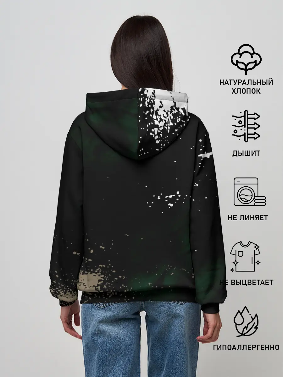 Женское худи / Глаза Ябоку. БЕЗДОМНЫЙ БОГ