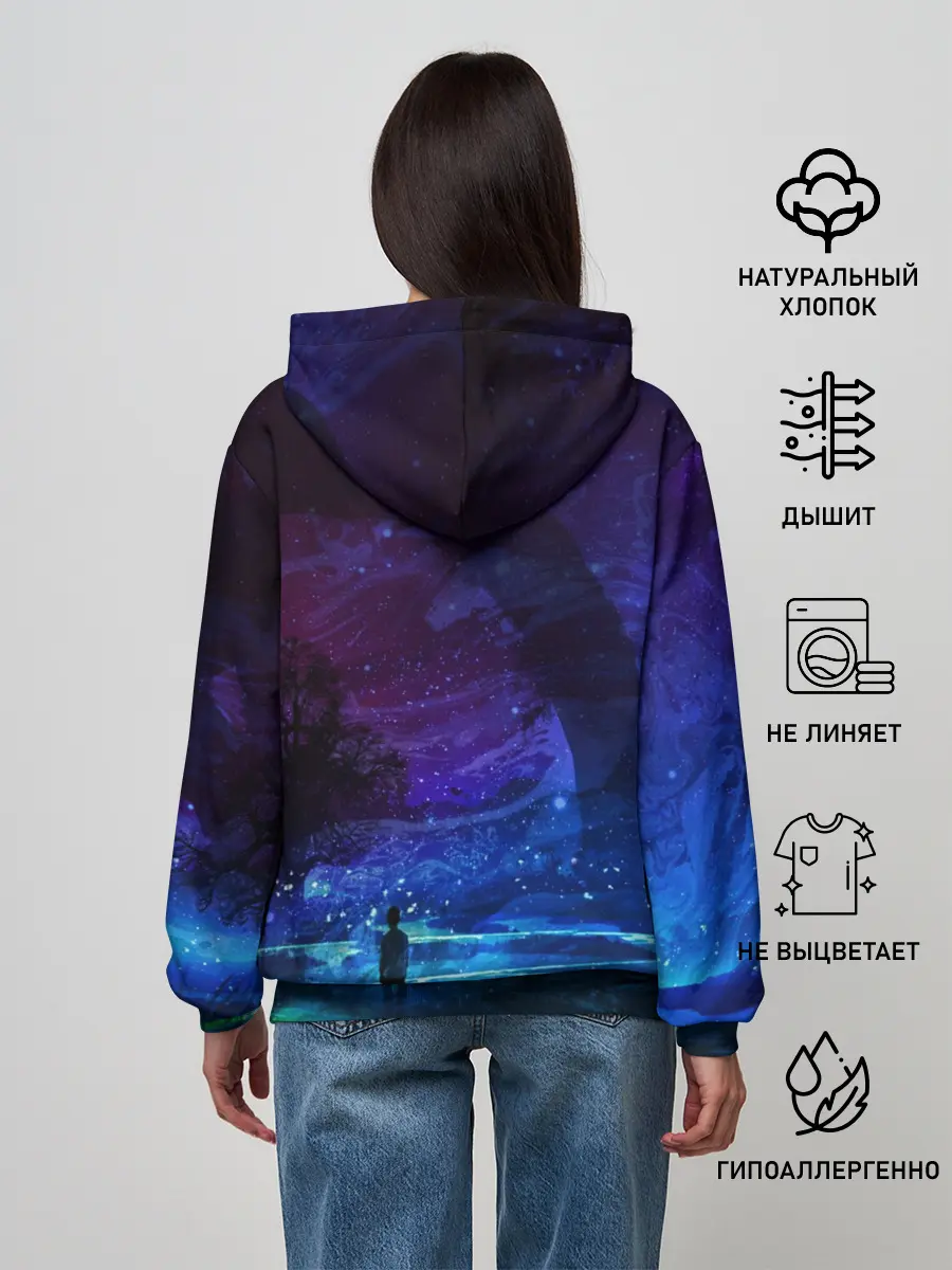 Женское худи / Парень и космос