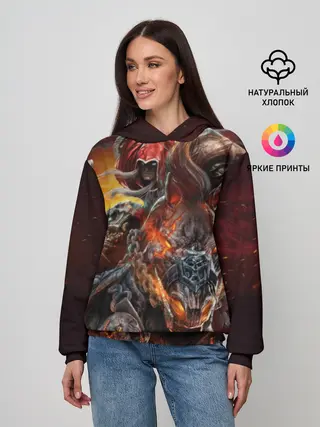 Женское худи / Демон-Всадник