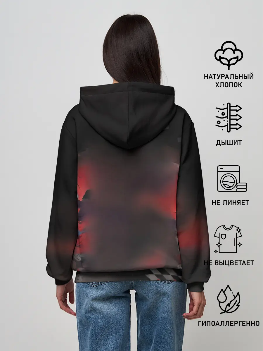 Женское худи / Kakegurui шахматная доска