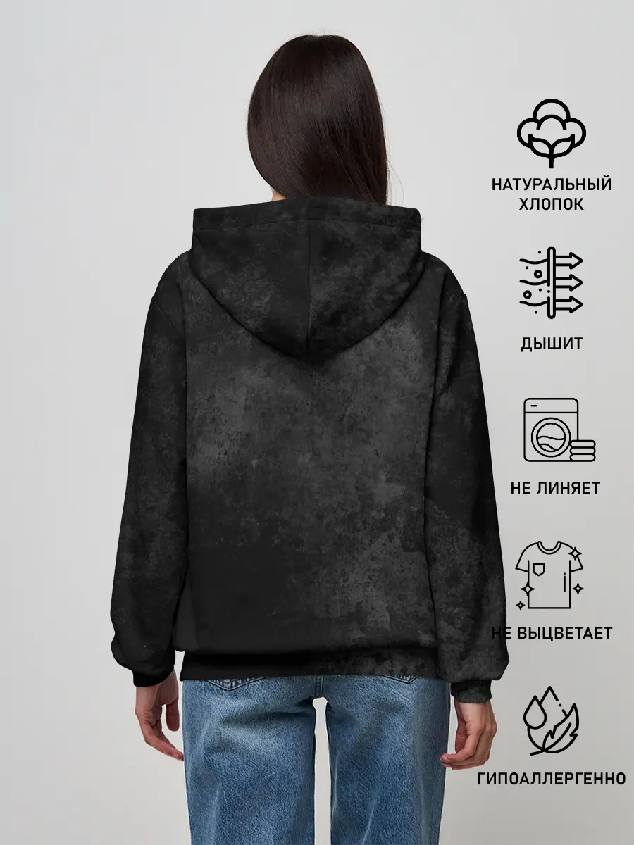 Женское худи / PUBG брызги красок