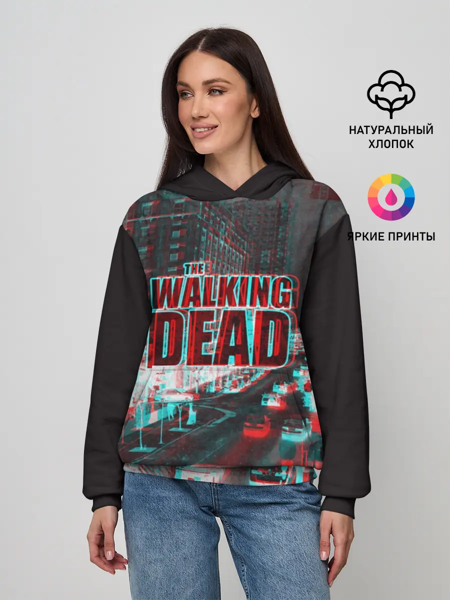 Женское худи / the walking dead glitch