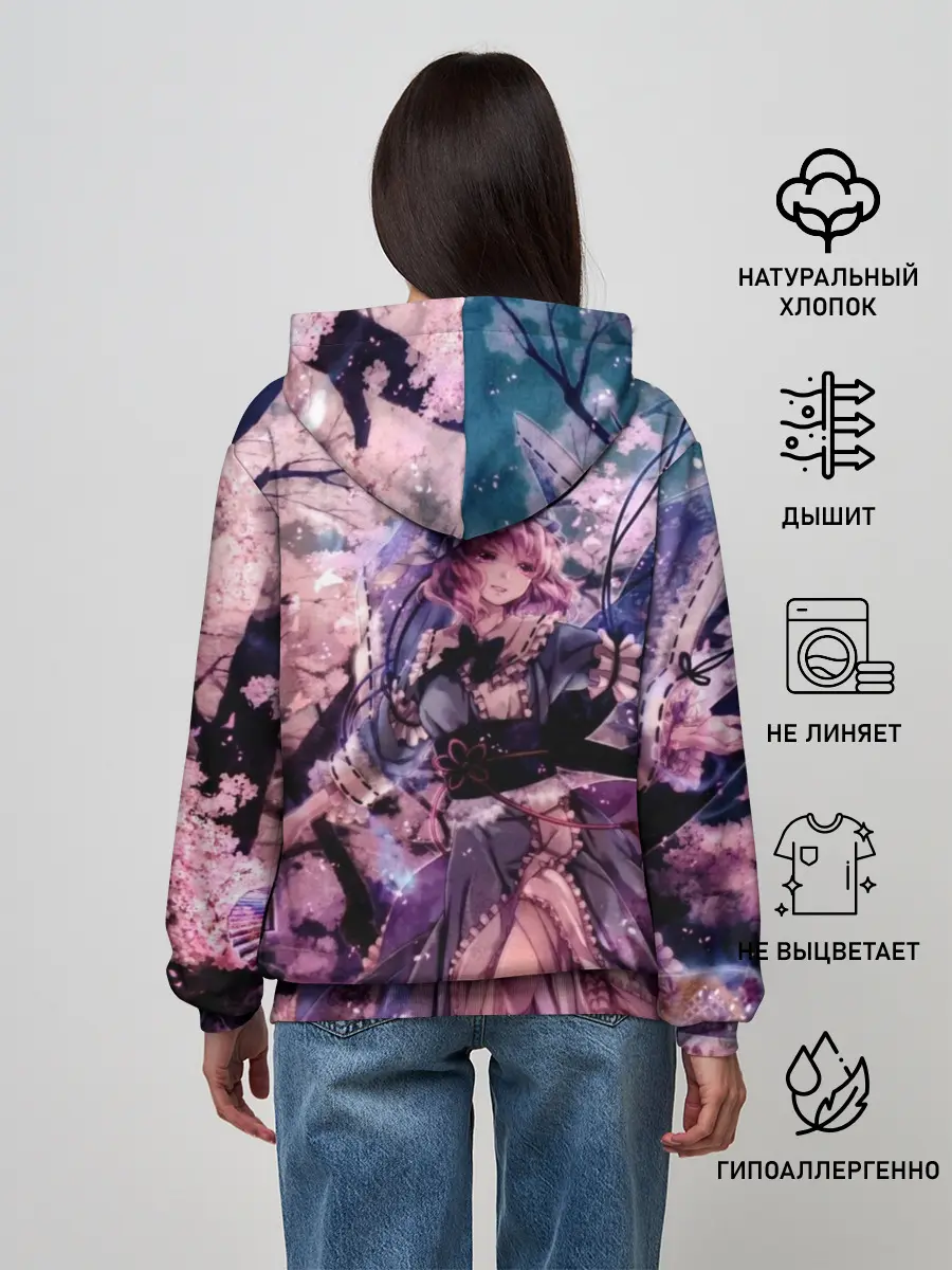 Женское худи / Anime Girl tree