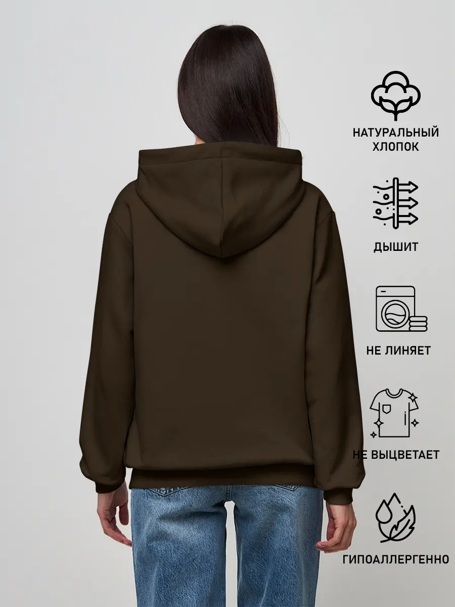 Женское худи / Лисичка и яркая луна