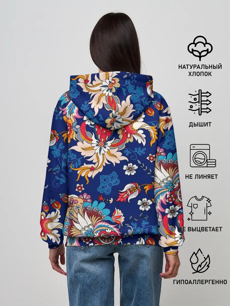 Женское худи / Экзотический орнамент