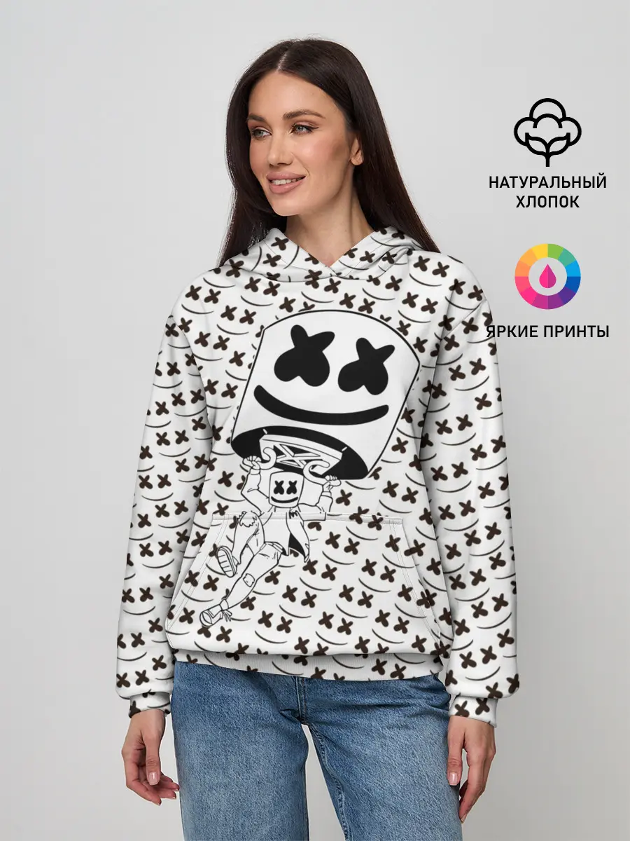 Женское худи / Fortnite Marshmello