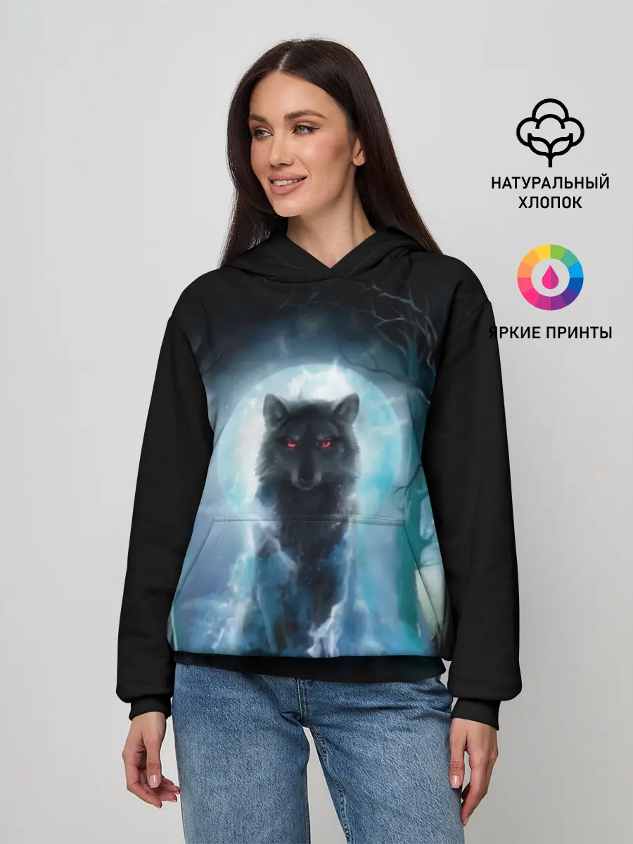 Женское худи / волк