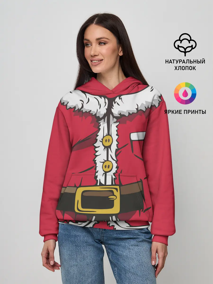 Женское худи / Санта