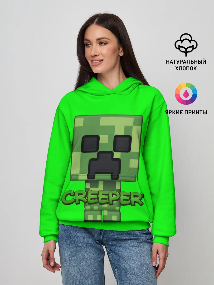 Женское худи / MINECRAFT CREEPER