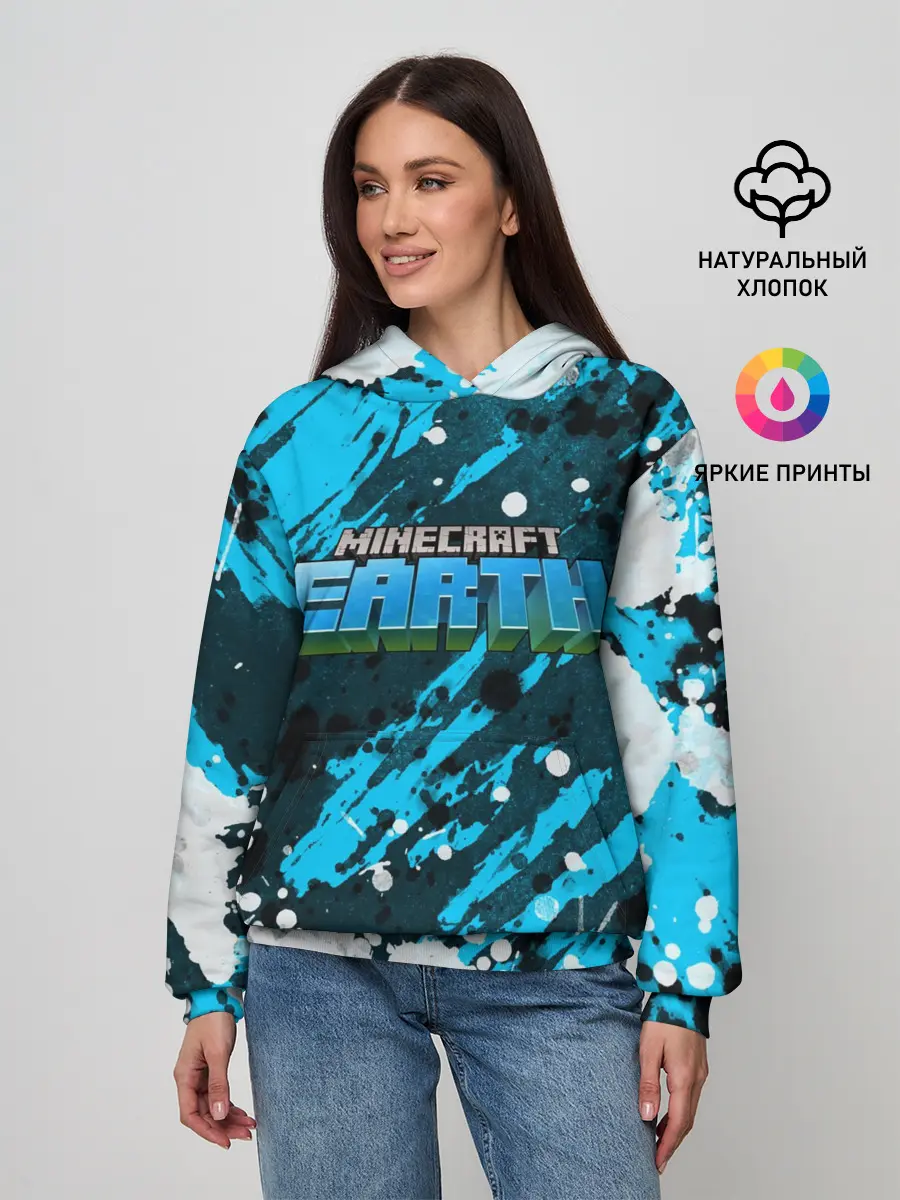 Женское худи / Minecraft / Майнкрафт