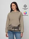 Женское худи / лошадь с колесницей
