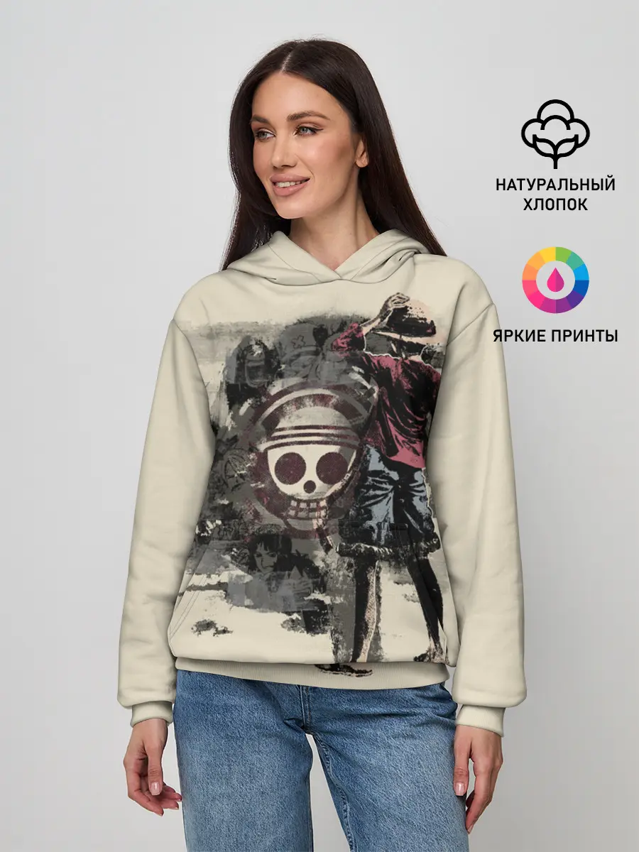 Женское худи / Пиратский остров One Piece