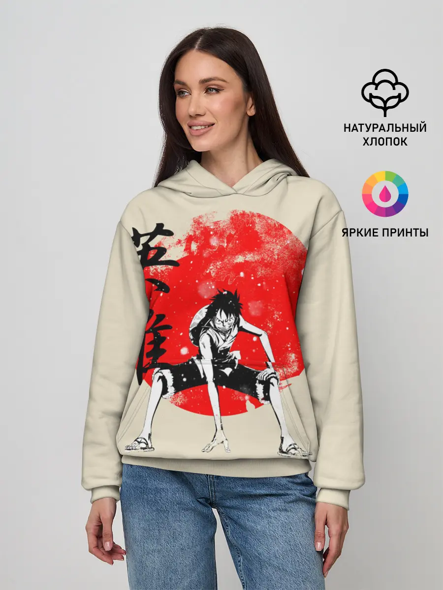 Женское худи / закатное солнце One Piece