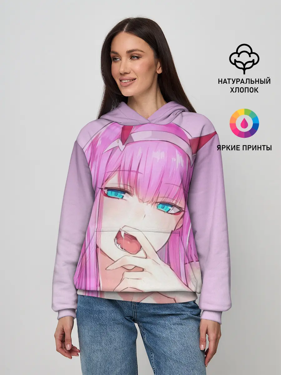 Женское худи / ахегао зеро ту