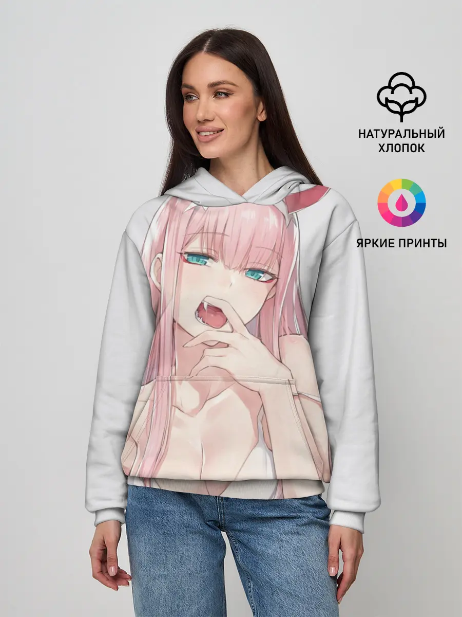Женское худи / Ahegao Zero Two