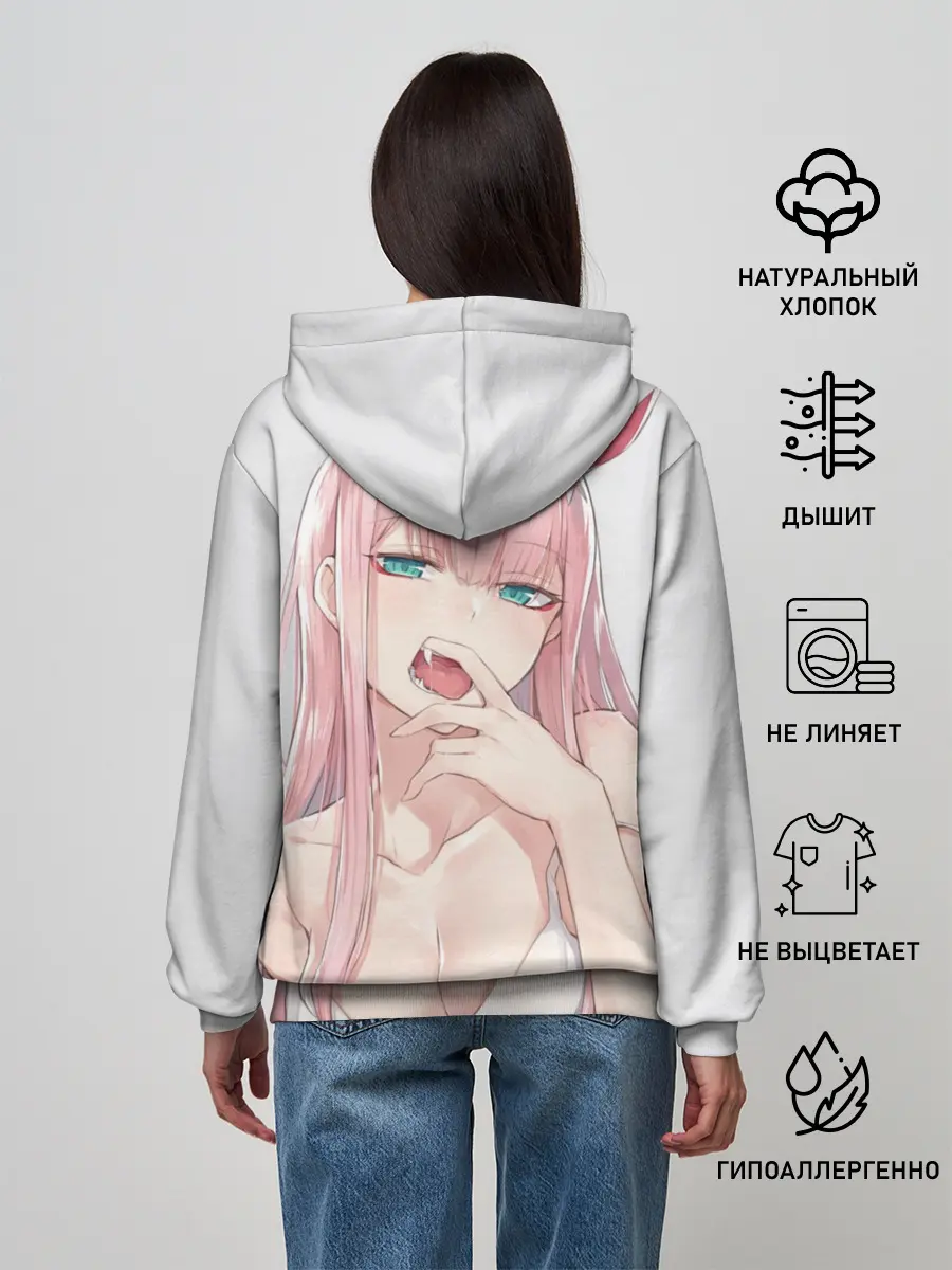 Женское худи / Ahegao Zero Two