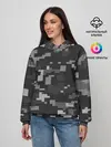 Женское худи / Пиксельный камуфляж