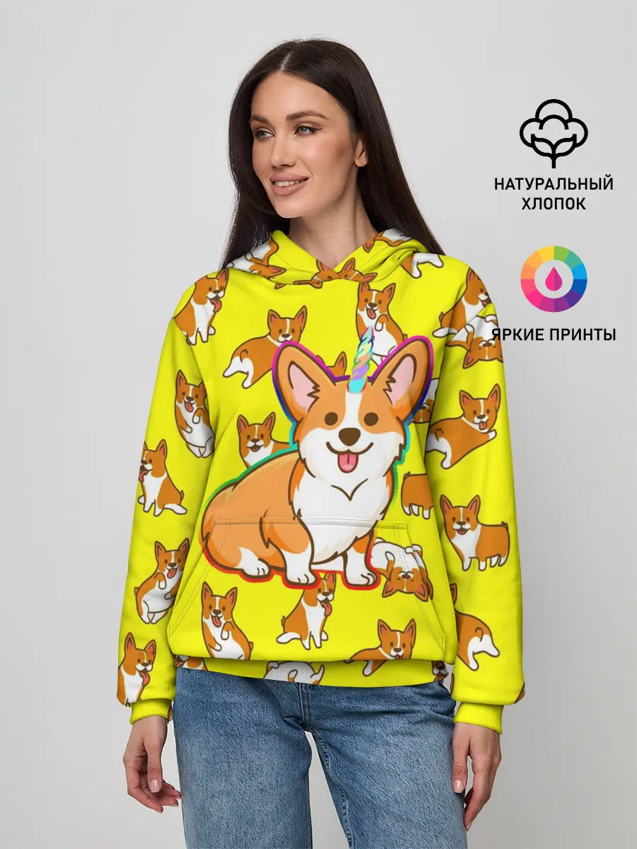 Женское худи / Corgi