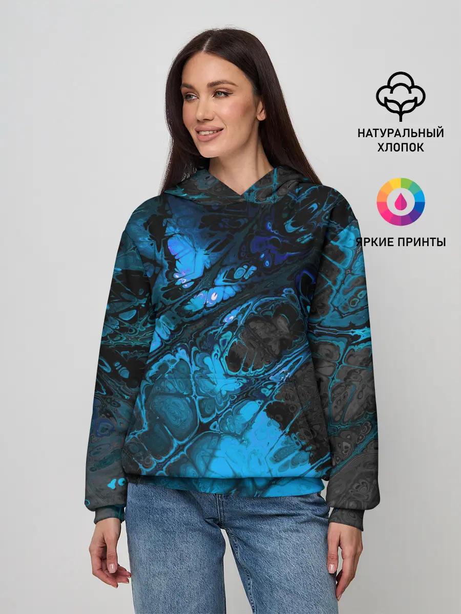 Женское худи / Nu abstracts art