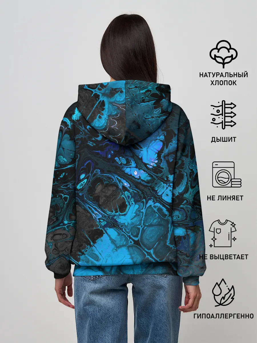 Женское худи / Nu abstracts art