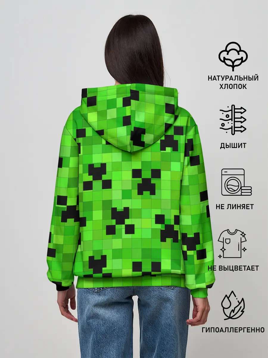 Женское худи / MINECRAFT | МАЙНКРАФТ