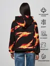 Женское худи / Kimetsu no Yaiba пламенный узор