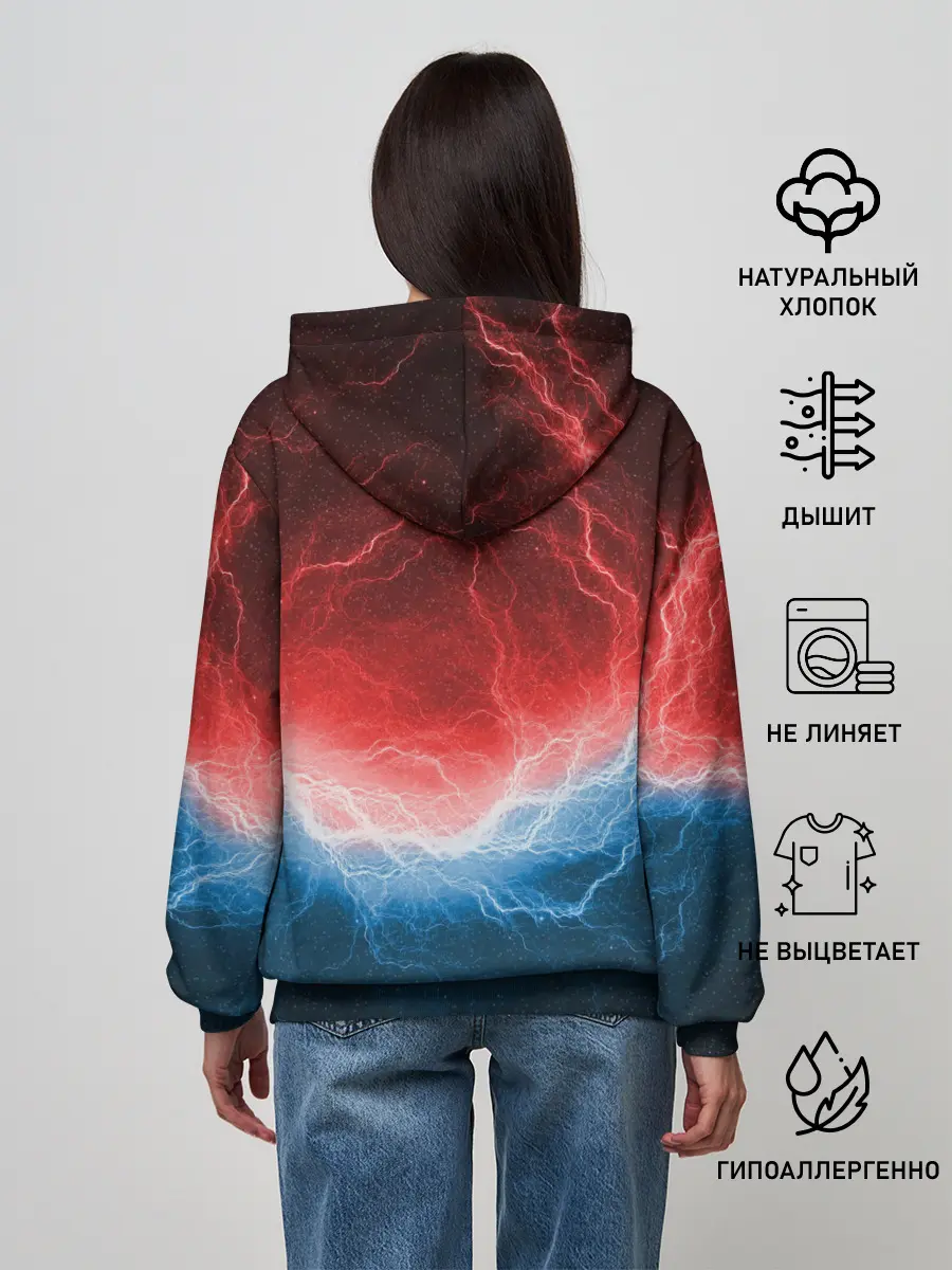 Женское худи / Огонь и лёд