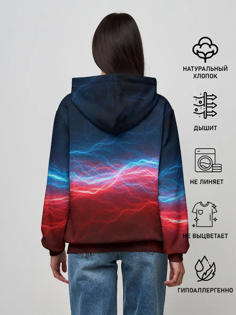 Женское худи / Огонь и лёд