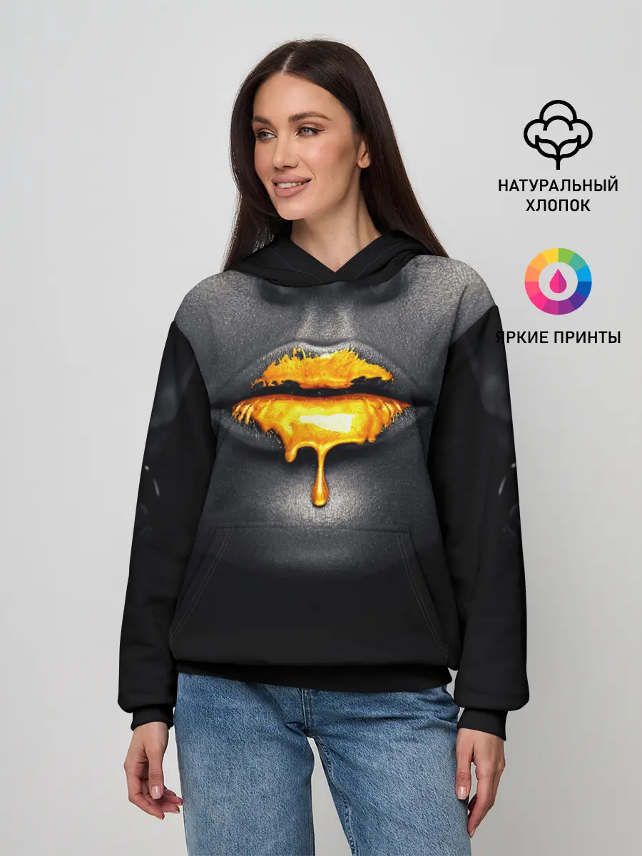 Женское худи / Мода: Губы