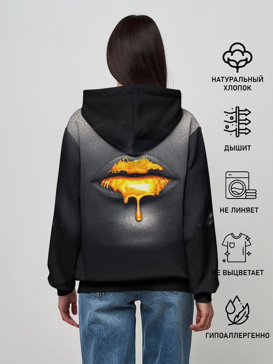 Женское худи / Мода: Губы