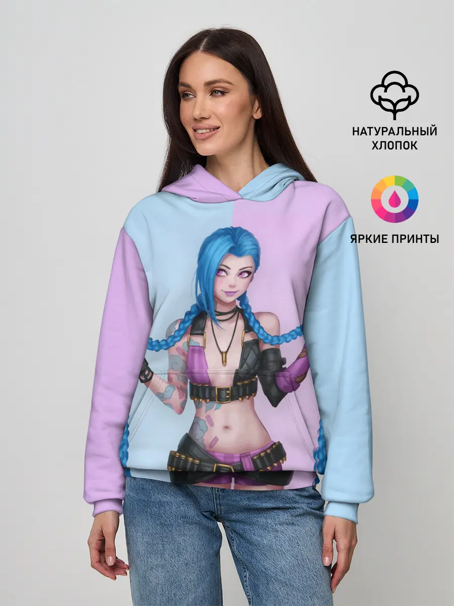 Женское худи / League of Legends Jinx