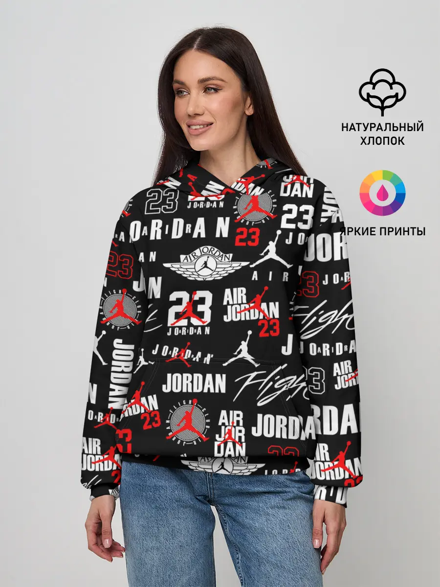 Женское худи / MICHAEL JORDAN LOGOBOMBING