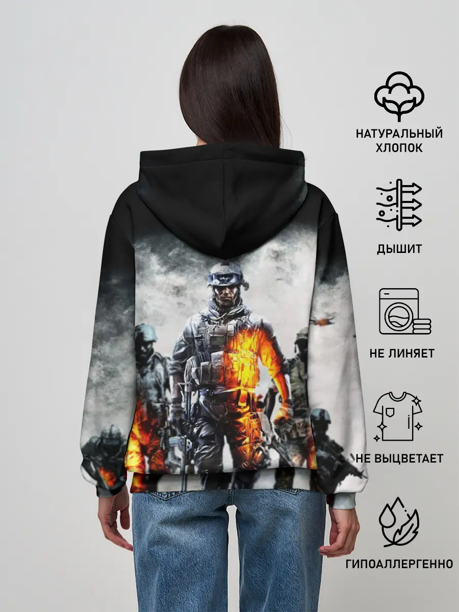 Женское худи / Battlefield | Батлфилд