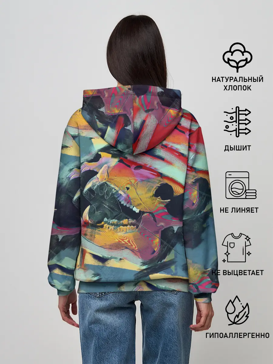 Женское худи / Абстрактный рисунок