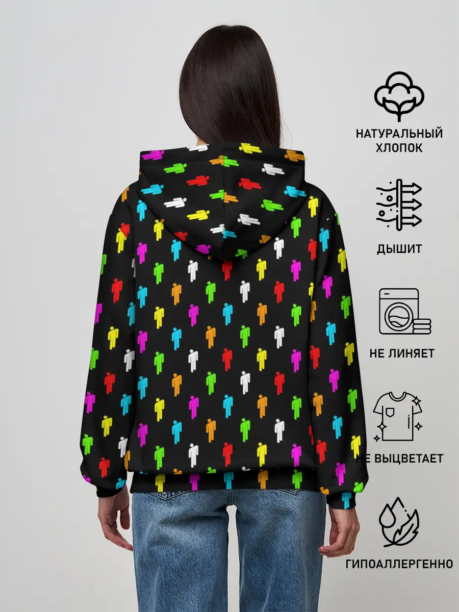 Женское худи / BILLIE EILISH | ПАТТЕРН