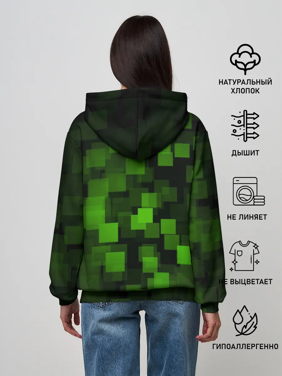 Женское худи / Minecraft / Майнкрафт