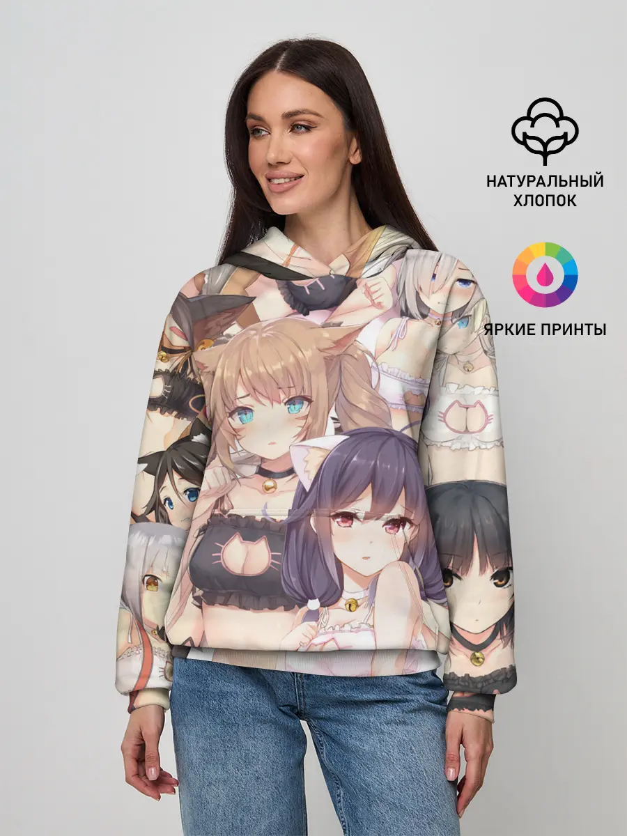 Женское худи / Девушки в купальниках