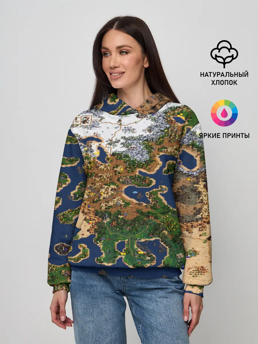 Женское худи / HEROES 3 КАРТА