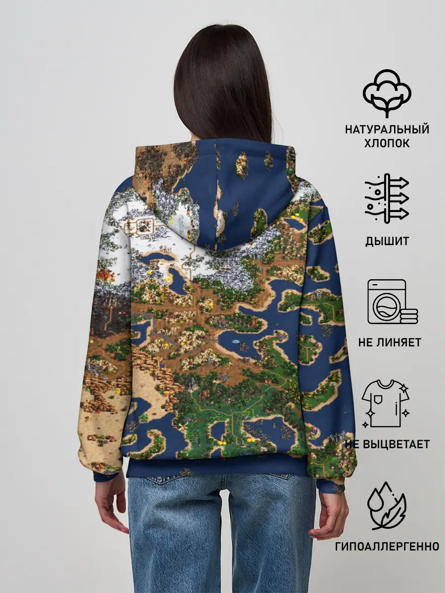 Женское худи / HEROES 3 КАРТА