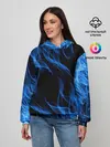 Женское худи / BLUE FIRE FLAME